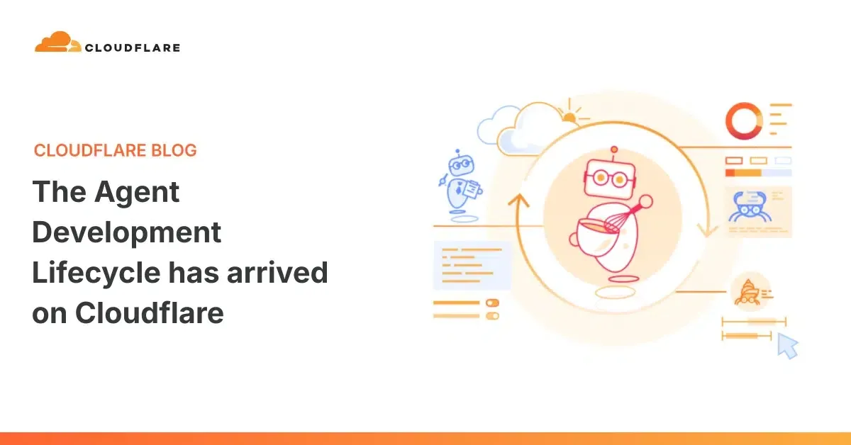 Illustration of Cloudflare Agent Development Lifecycle concept