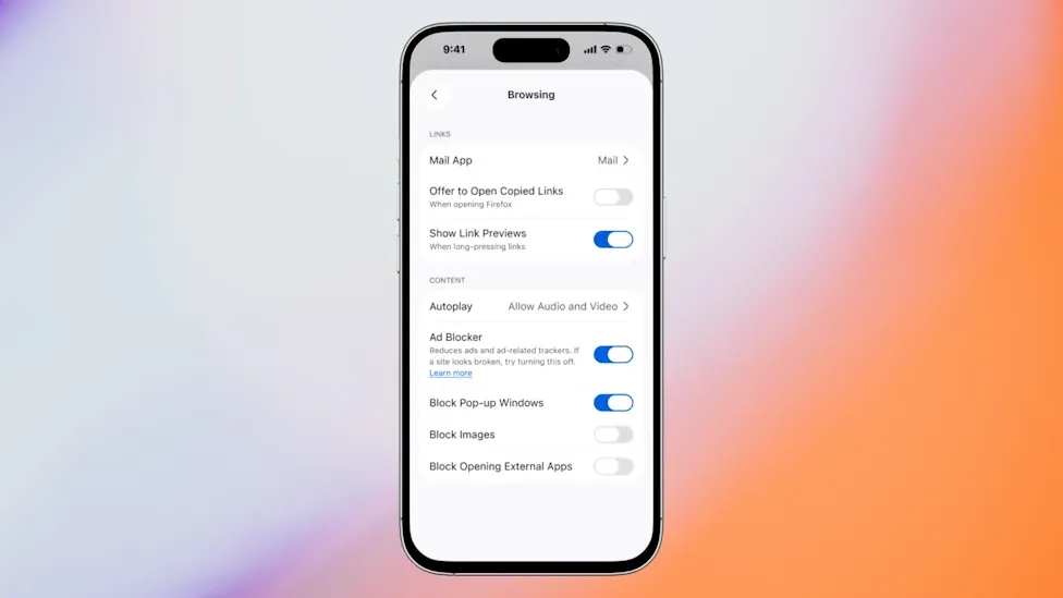 Firefox 於 iOS 推出採用 EasyList 過濾器的原生廣告攔截功能