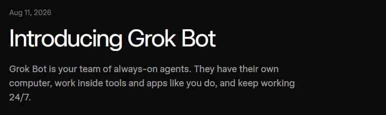 xAI Grok Bot multi-agent conversation interface