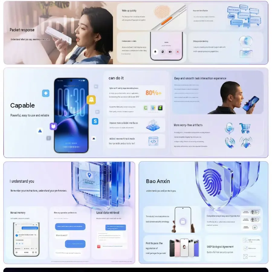 ميزات الذكاء الاصطناعي لنظام Nubia NaviX Ultra التي تعرض الإدراك البصري للشاشة وتنسيق المهام المتعددة عبر التطبيقات