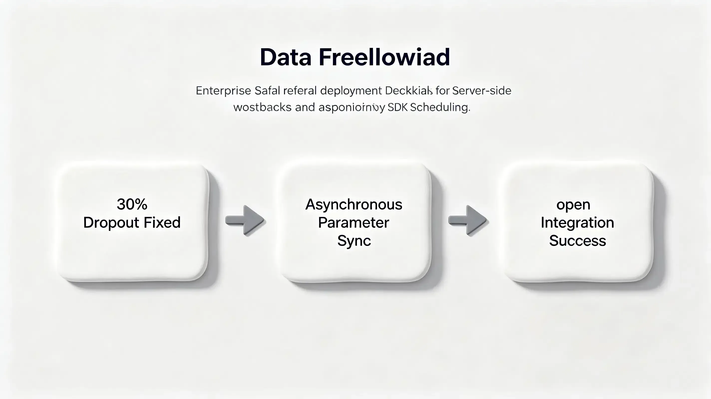 3D isometric clay workflow flowchart for SDK initialization and CRM webhook synchronization.