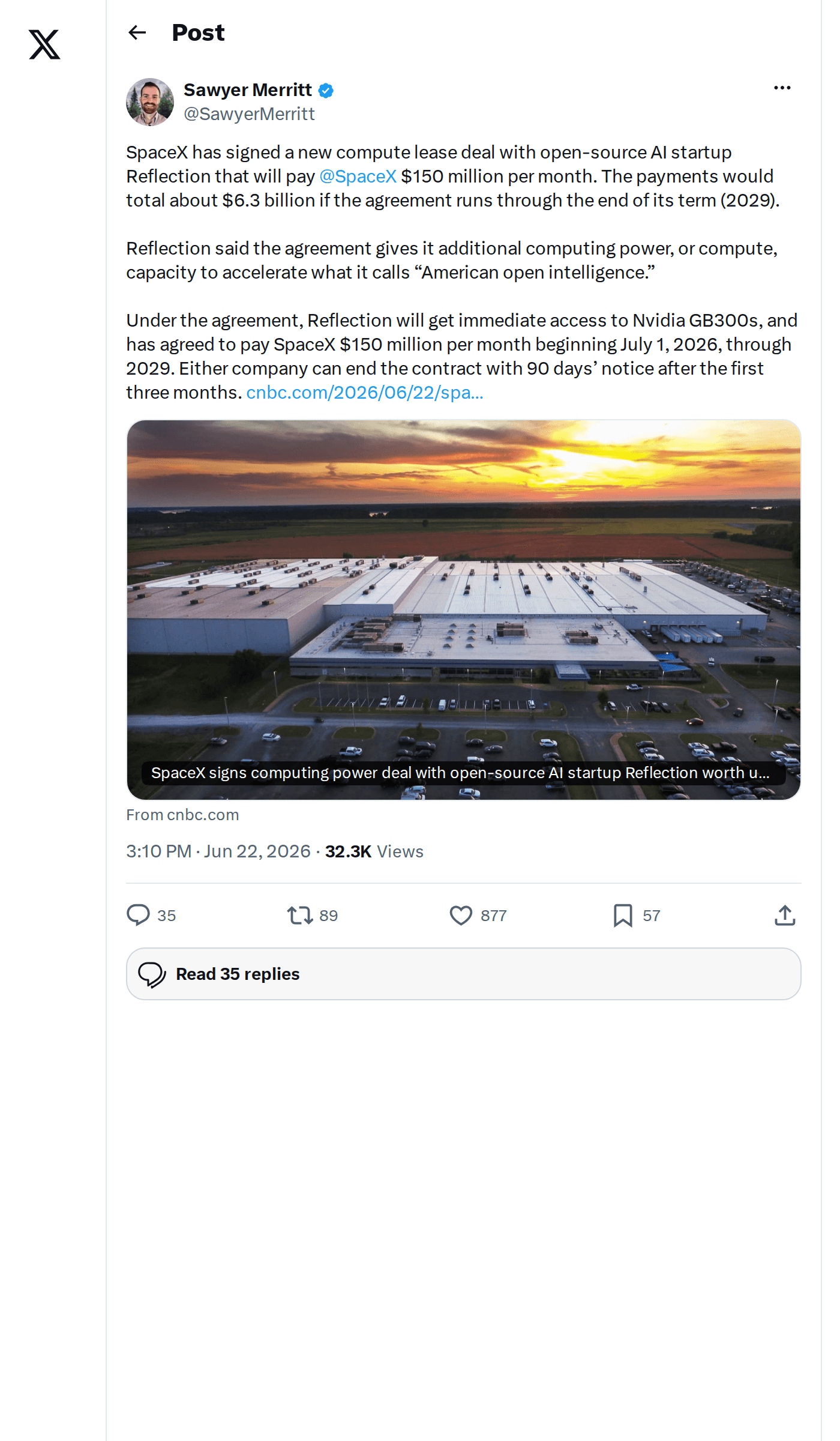 SpaceX AI 컴퓨팅 계약