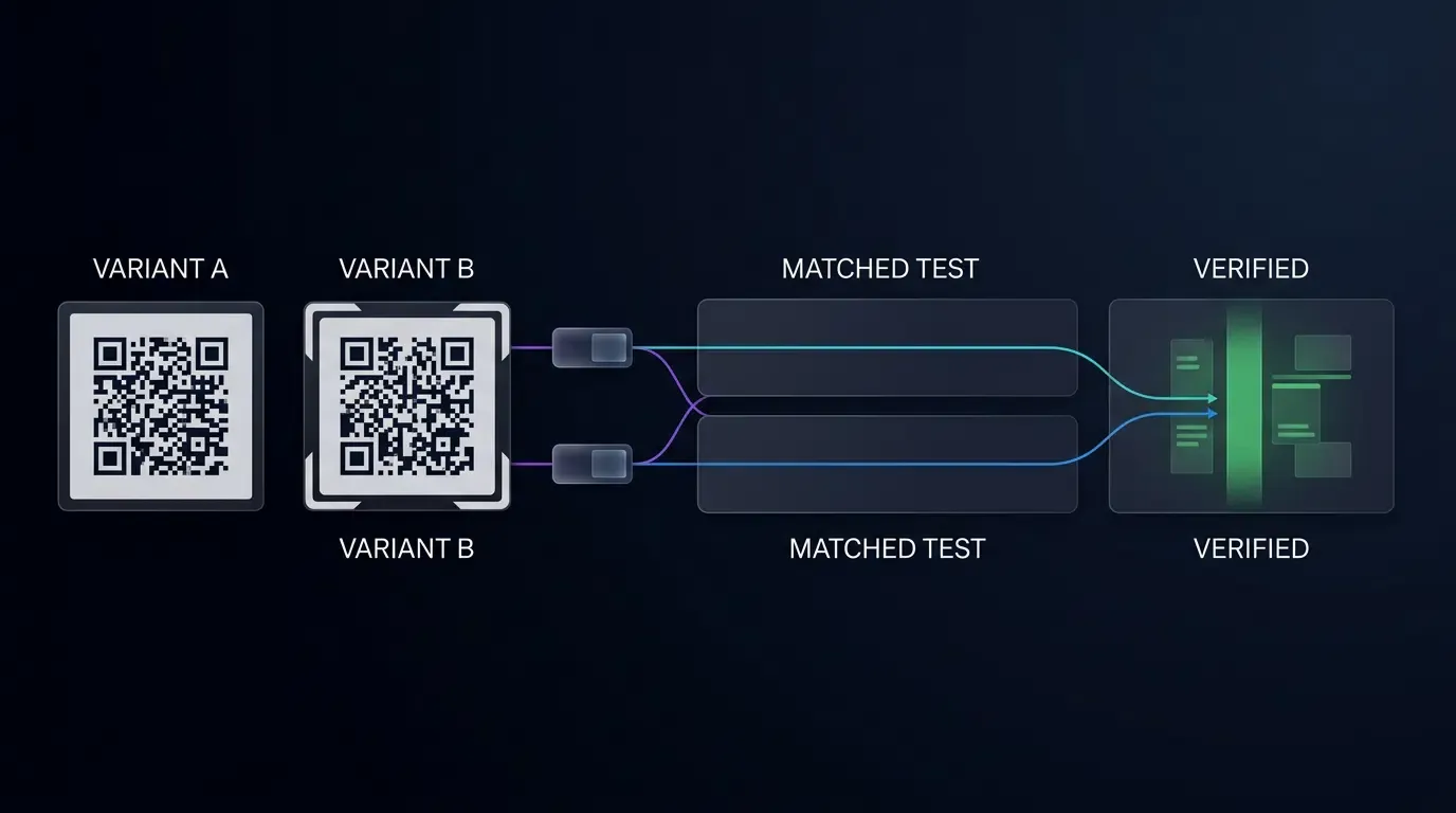 Custom QR variants should be compared using matched tests and verified install evidence.