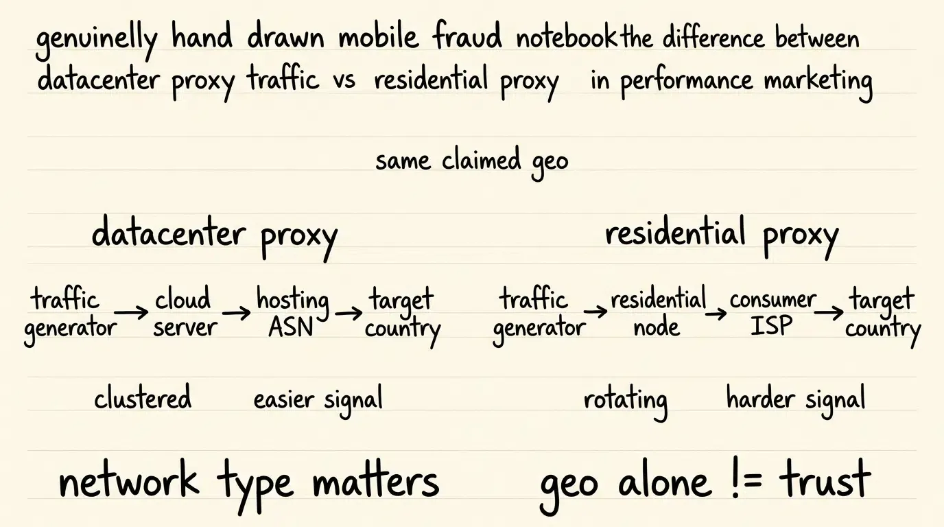كيفية استخدام بيانات توزيع عناوين IP لاكتشاف احتيال الوكيل (Proxy) في تحديد الموقع الجغرافي للإعلانات