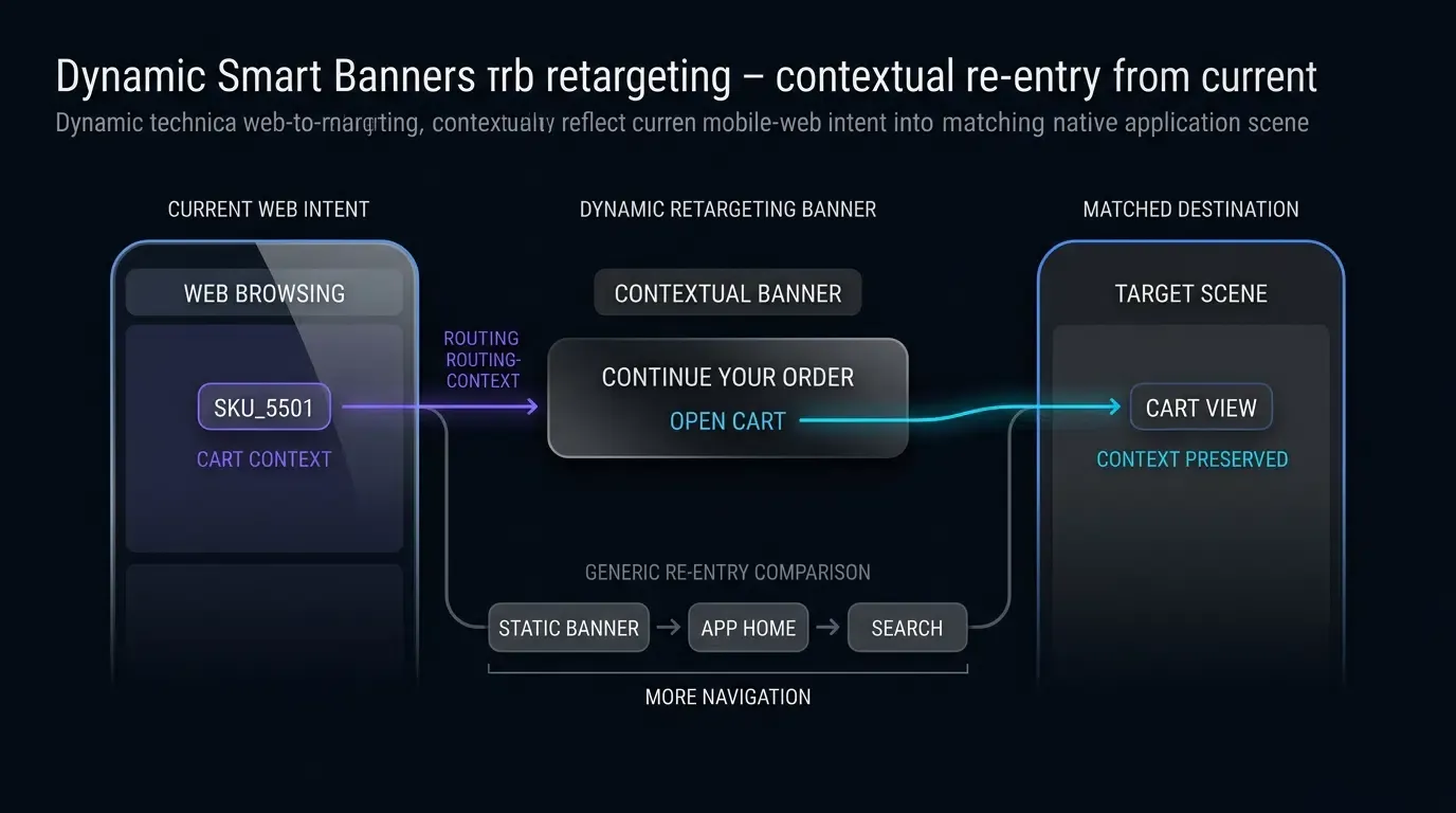 How to Retarget Web Visitors with Dynamic Smart App Banners