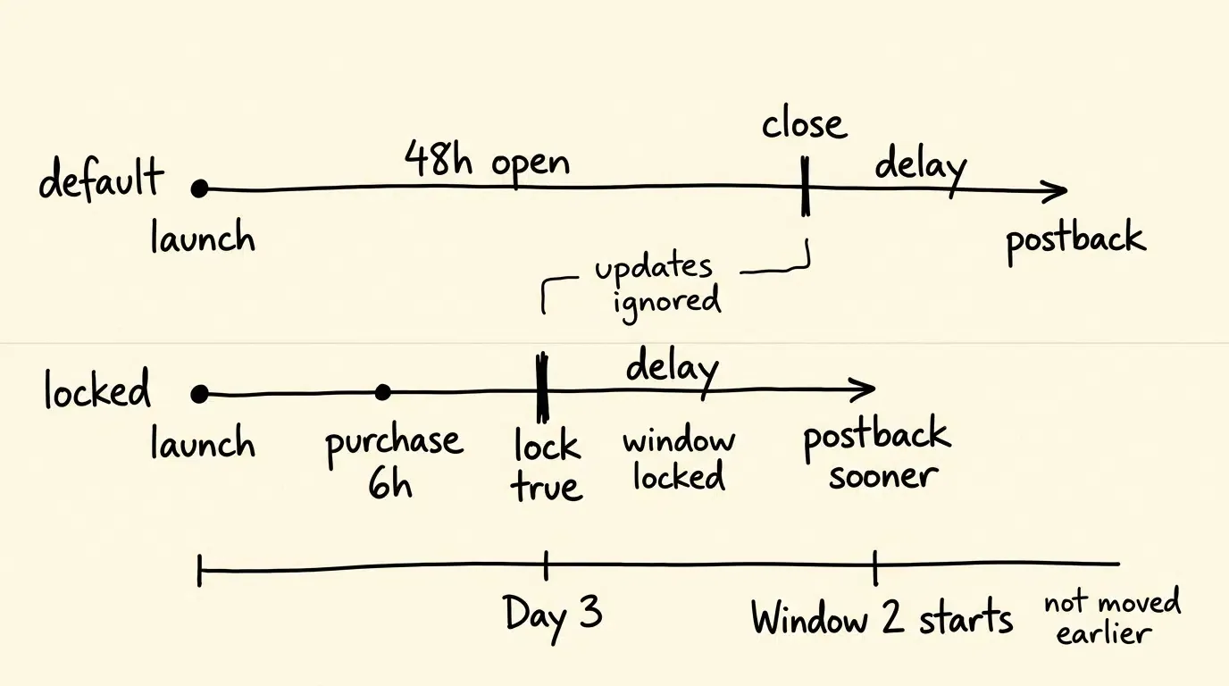 SKANのlockWindowのタイミングと早期ポストバックの準備