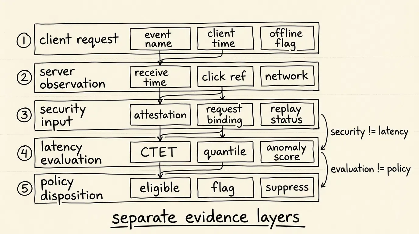 Five layer fake event verification and disposition architecture