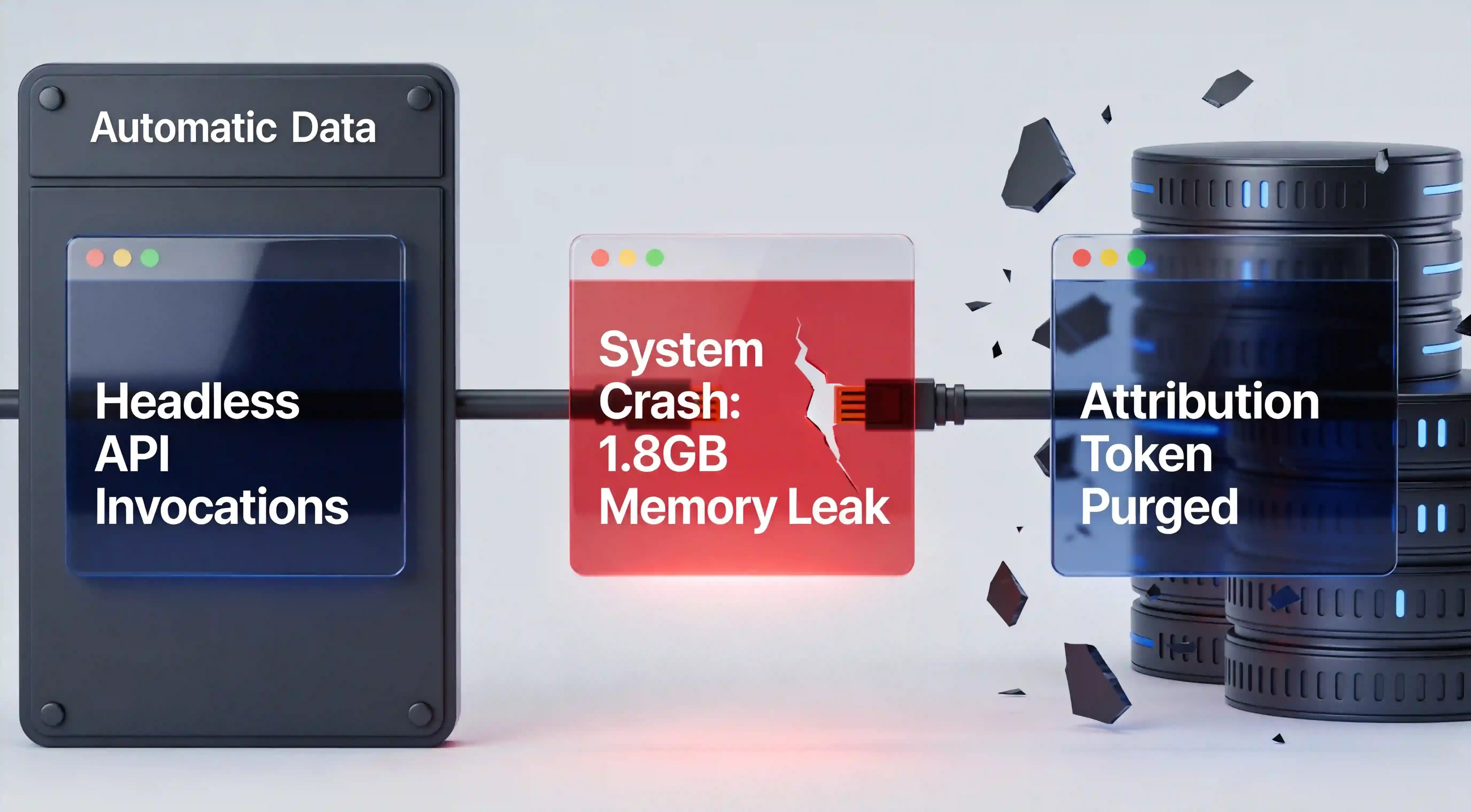 Headless transaction parameter tracking loss.