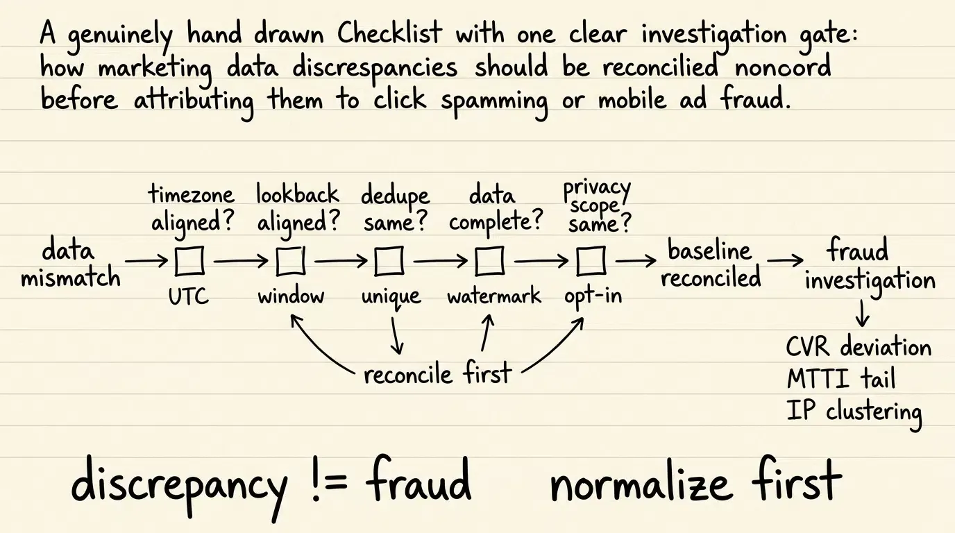 Data discrepancy reconciliation checklist before fraud analysis