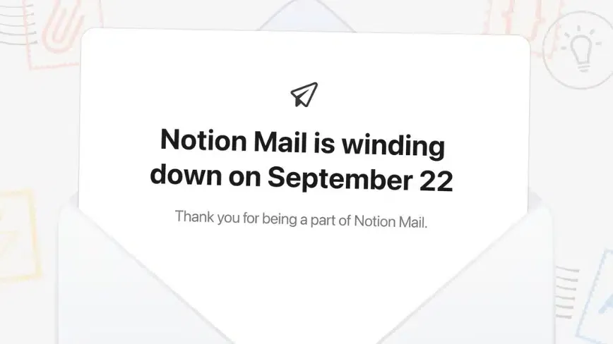 Notion Mail desktop and mobile interface UI showcasing AI-automated email triage on June 25, 2026