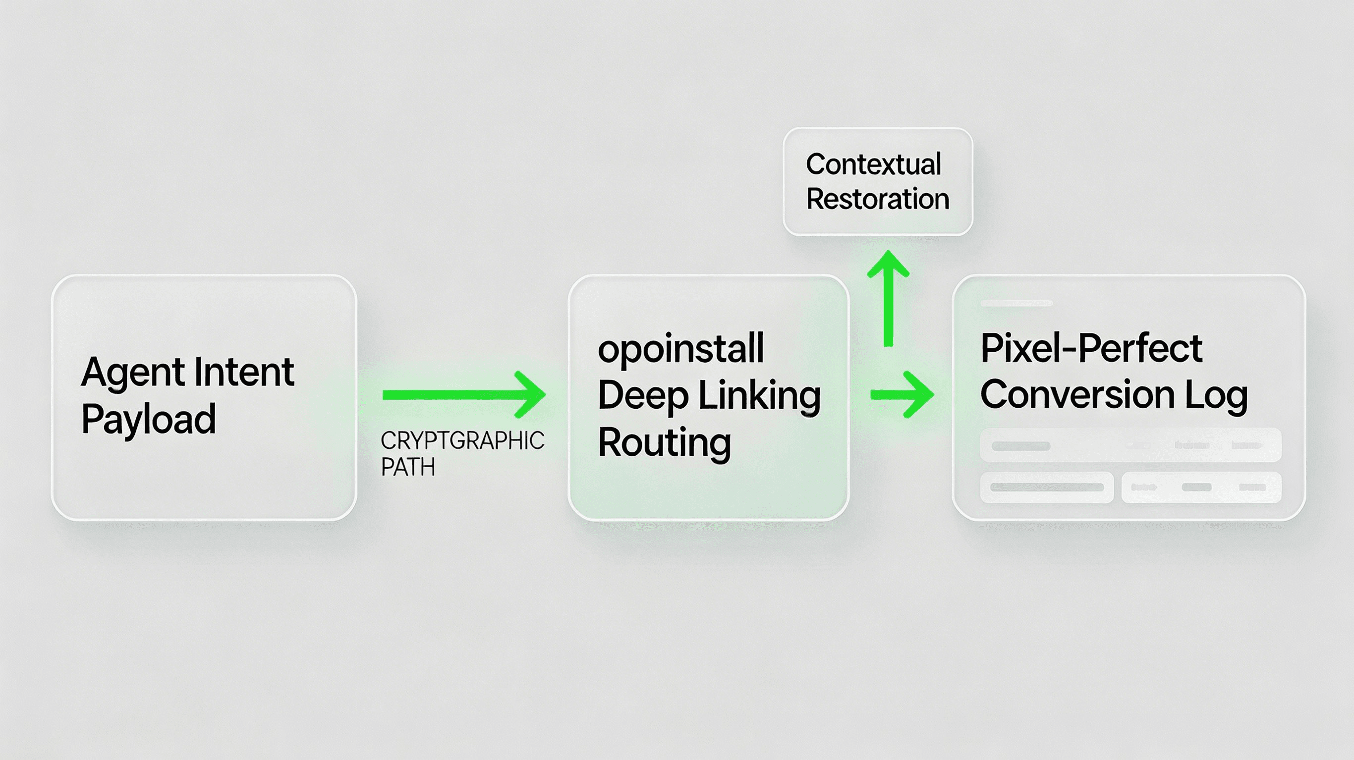 opoinstall deep linking for agentic attribution.