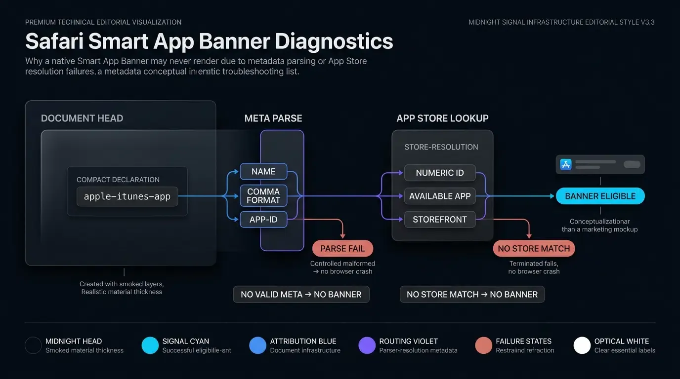 Smart App Banner Tidak Muncul di Safari? Selesaikan Masalah Meta Tag