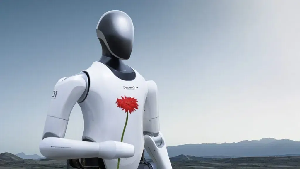 Conceptual illustration of the Xiaomi humanoid robot featuring 66 degrees of freedom